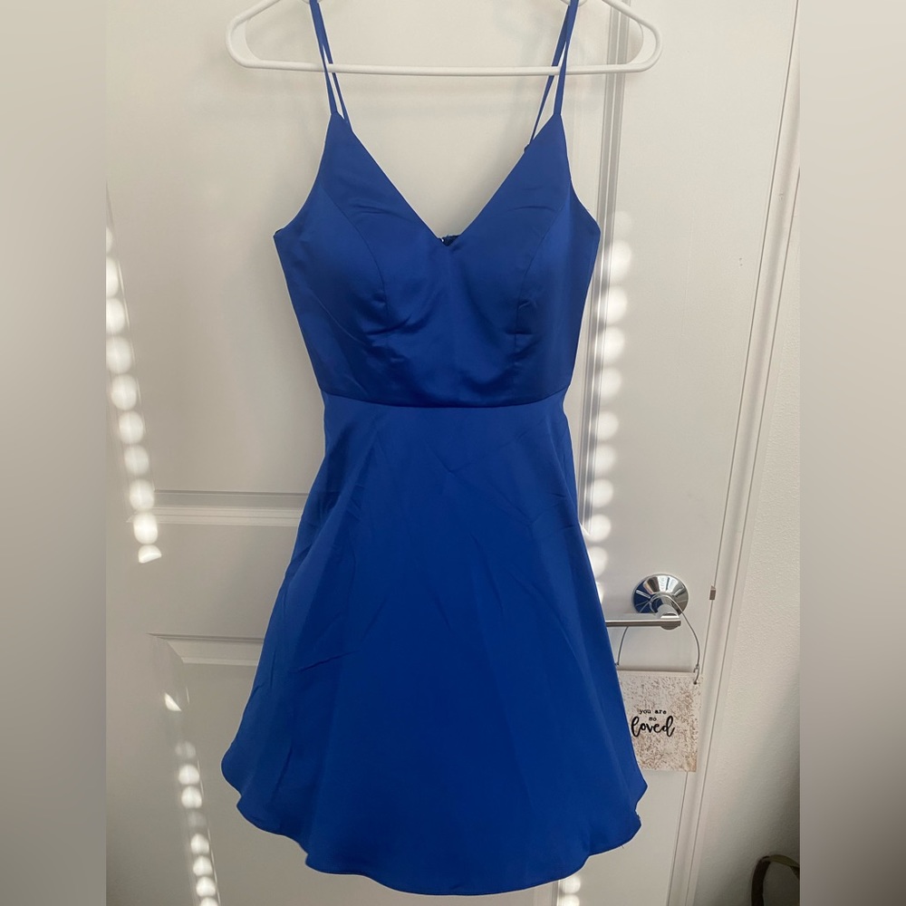 Blue Homecoming dress